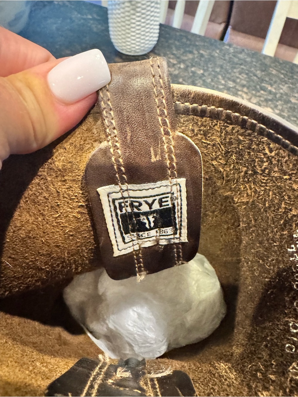 Frye Brown Leather Harness Boots - Picture 4 of 6